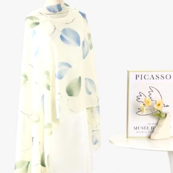 Long shoulder scarf | Travel Wrap | summer beach scarf | Pashmina Scarf | Gifts - Picture 4 of 7